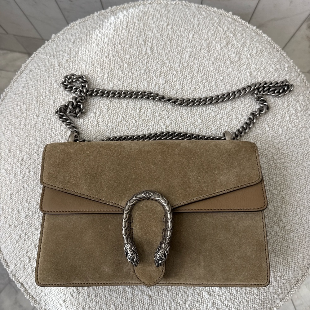 Gucci Dionysus Small taupe Suede/leather Shoulder Bag